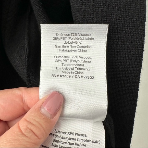 Soia & Kyo Benela Knee-Length Coatigan w/ Lapels Black Open-Front Cardigan Sz S - Picture 10 of 15